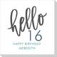 Hello to Your Special Year Napkins Image 3 of 4